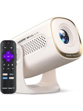 Portable Mini Smart Projector with WiFi & Bluetooth, 150 ANSI, Dolby Audio